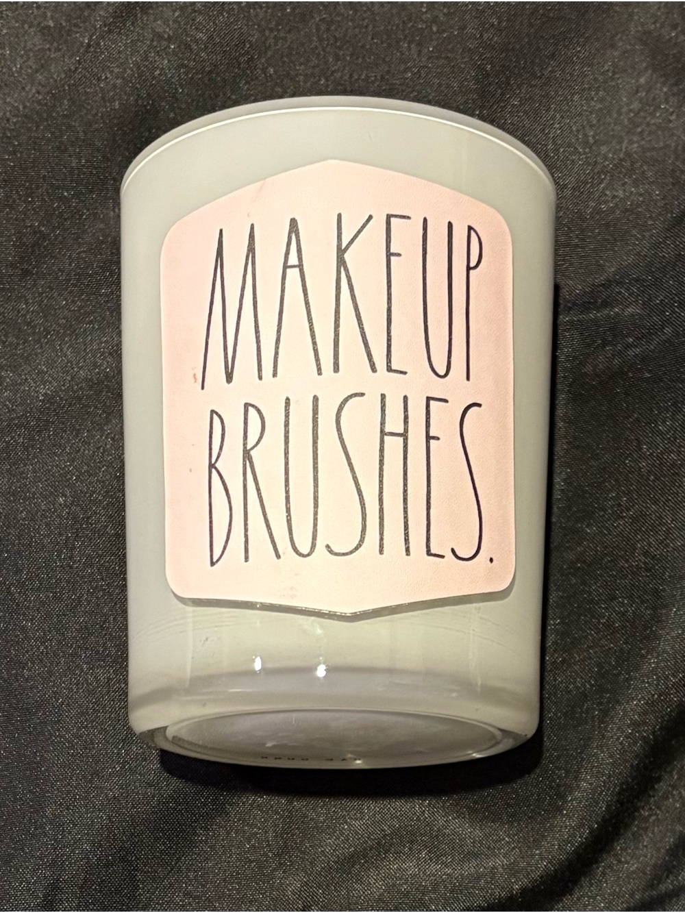 Rae Dunn Glass Makeup Brushes Container Organizer